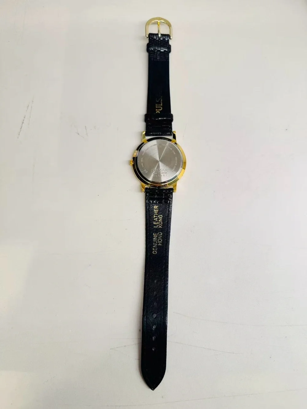 Vintage Pulsar Quartz 33mm Gold Tone Acadia Insurance Men Watch New Battery Runs